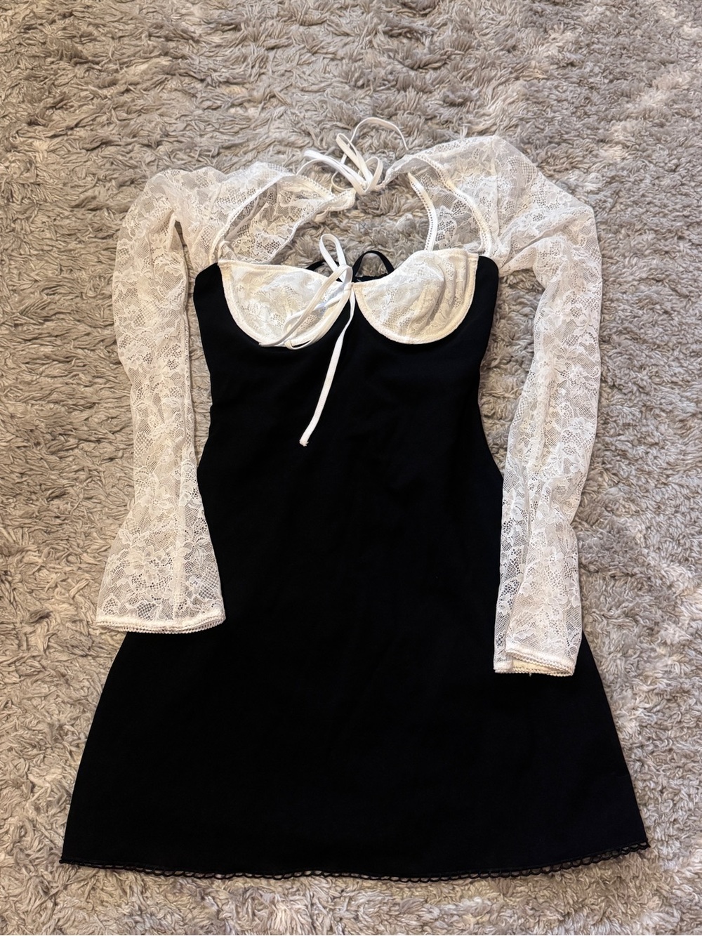 Black mini dress size small